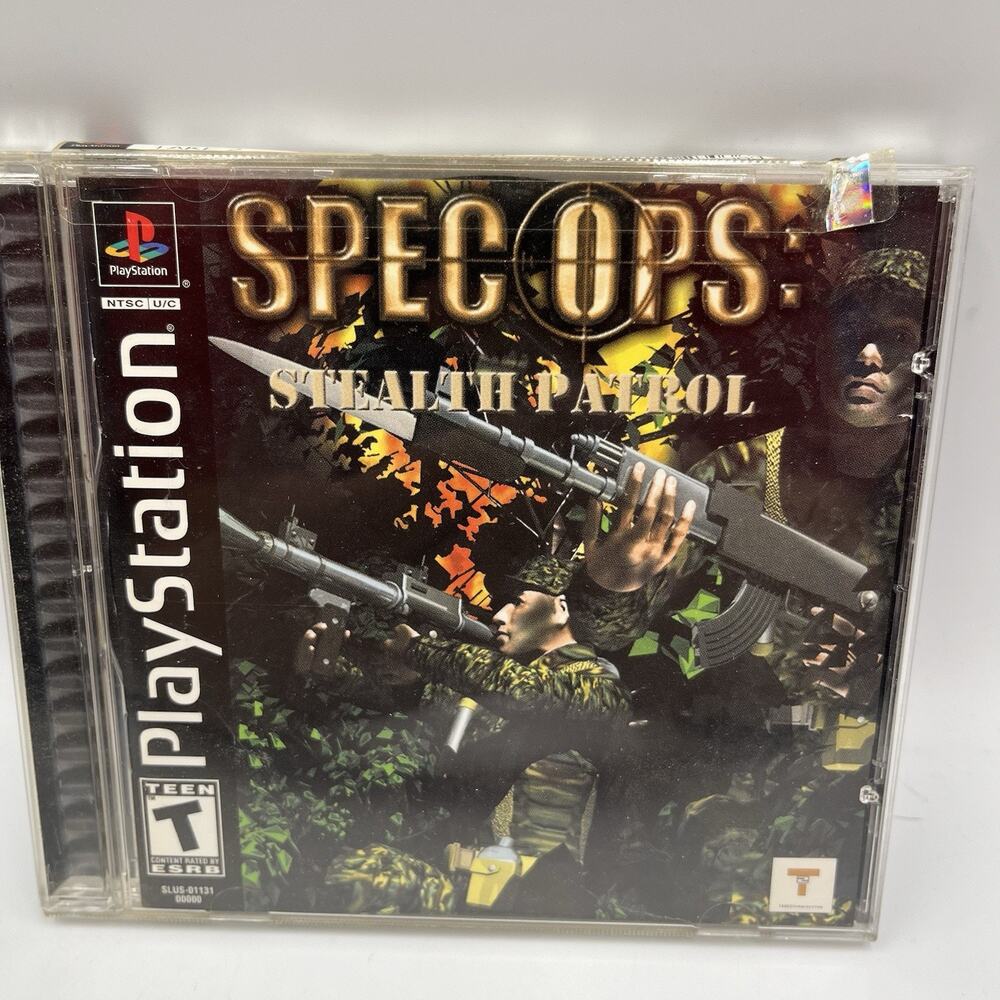 Sony PlayStation PS1 Spec Ops Stealth Patrol Shooter Strategy Video Game